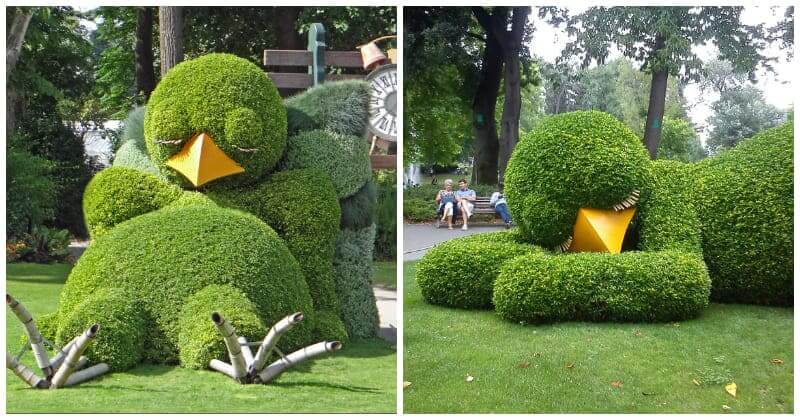 So Adorable The Artist Cleverly Transforms Foliage Into Sleeping Baby