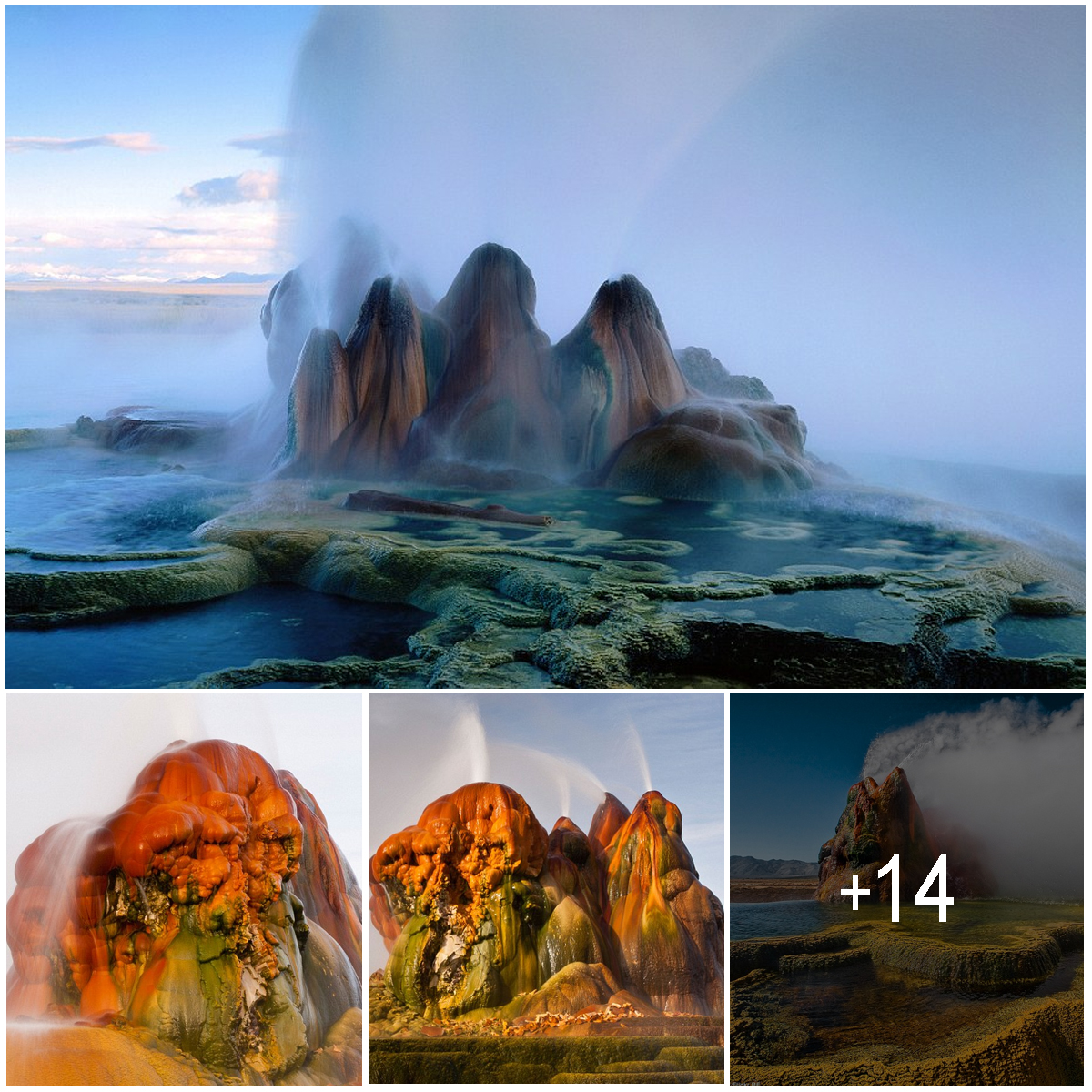 This Is The Stunning Fly Geyser An Otherworldly Oddity In The Nevada