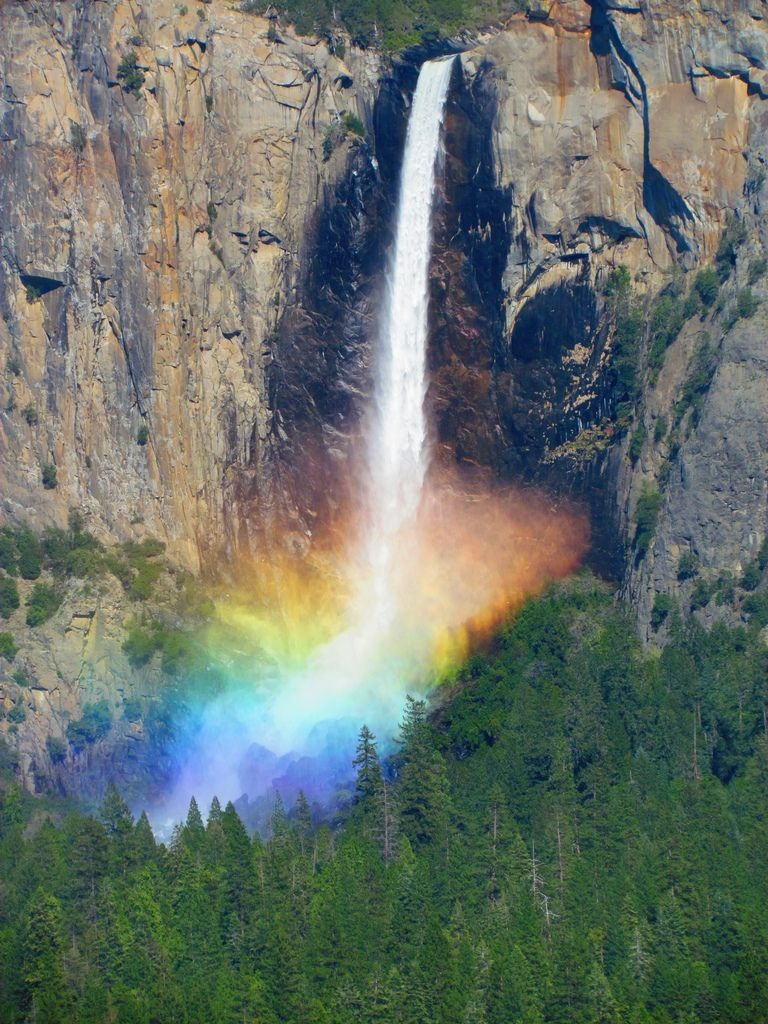 Stunning Rainbow Emerges from the Convergence of Waterfall and Light ...