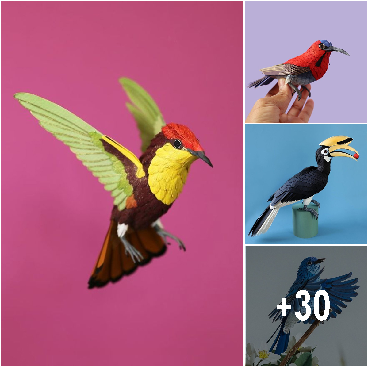 Artist Uses Paper To Recreate Bird Species All Around The World (30 ...