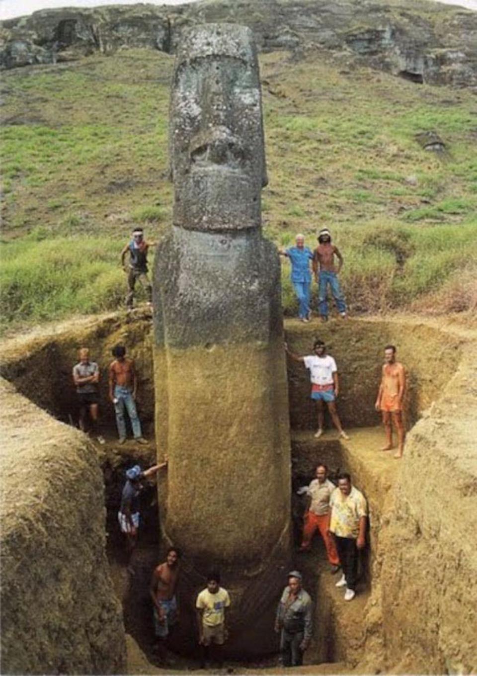 The Famous Easter Island Head Statues Actually Have Bodies