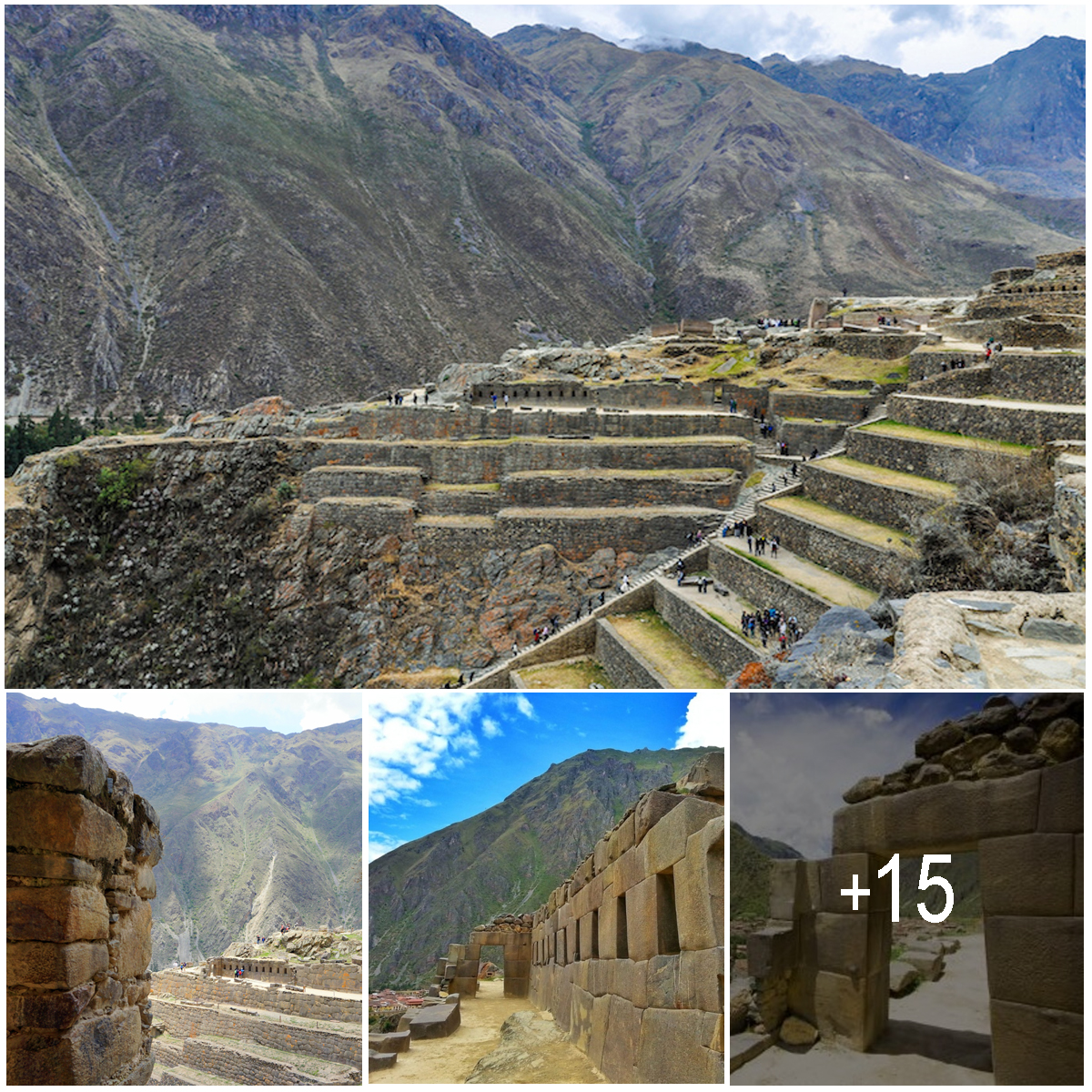 Amazing Ancient Complex Of Ollantaytambo In The Sacred Valley Of Peru ...