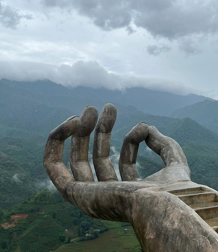 moana sapa meditating hand and the forests